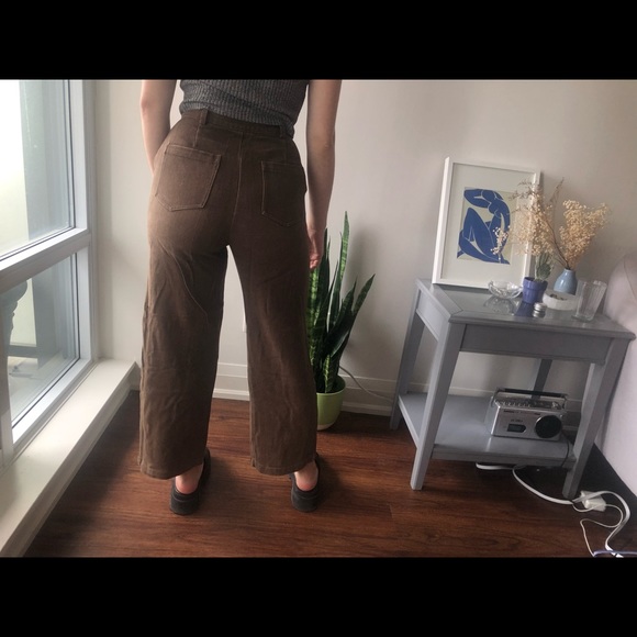 Wide leg brown pants - Picture 2 of 2